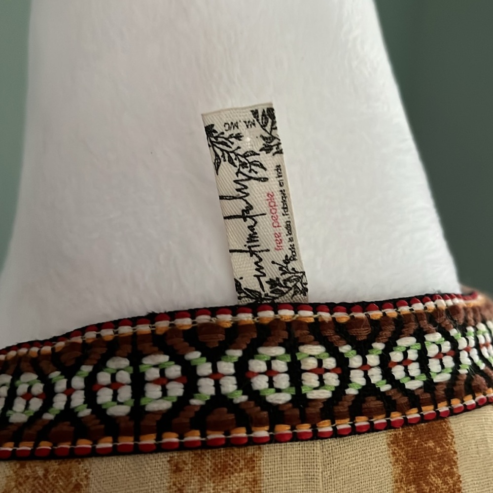 Free People Intimately Free Meadowsweet Kimono Robe Cotton Striped Embroidered - Picture 12 of 13
